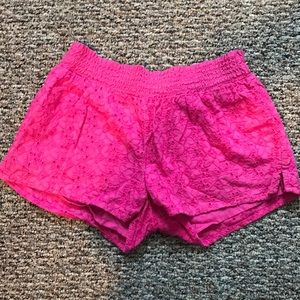 Eyelet lace shorts